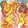 Image 2 : Wayne Ensrud "Bacchus and Maiden" Mixed Media Original Artwork; Hand Signed; COA