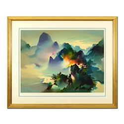 H. Leung, "Mountain Rhapsody" Framed Limited Edition, Numbered 142/275 and Hand Signed with Letter o
