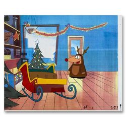 The Pink Panther Show Original Production Cel and Production Sketch. Includes letter of authenticity