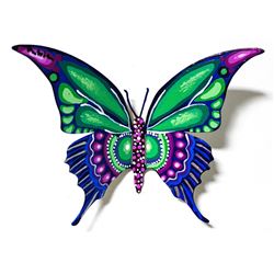 Patricia Govezensky- Original Painting on Cutout Steel "Butterfly CCLXXXI"