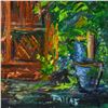 Image 2 : Elliot Fallas, "Zen Garden" Original Oil Painting on Canvas, Hand Signed with Letter of Authenticity