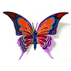 Patricia Govezensky- Original Painting on Cutout Steel "Butterfly CCLXXXVIII"