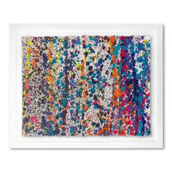 Wyland, "Abstract 80" Framed Original Watercolor Painting, Hand Signed with Letter of Authenticity.