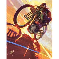 Tom Fritz- Original Giclee on Canvas "Thunder on the Wall"