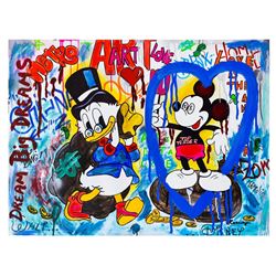 Nastya Rovenskaya- Mixed Media "It's All About Money"