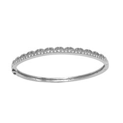 Natural 0.28 CTW Diamond Bracelet 18K White Gold - REF-167Y4N