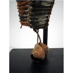A MASSIM BONE SPATULA AND WOODEN DAGGER