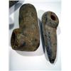 Image 3 : A COLLECTION OF THREE STONE PIPES