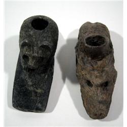 TWO STONE SMOKING PIPES