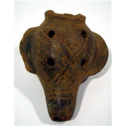 A LOWER SEPIK CERAMIC WHISTLE