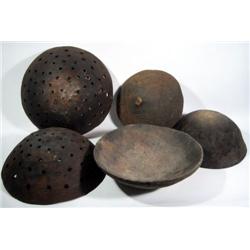 A COLLECTION OF FIVE SEPIK CERAMIC VESSELS