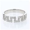 Image 1 : Natural 1.10 CTW Emerald & Diamond Ring 14K White Gold - REF-73T8X