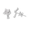 Image 1 : Natural 0.20 CTW Diamond Earrings 18K White Gold - REF-42W3H