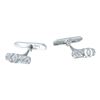 Image 1 : Natural 0.23 CTW Diamond Cuff Links 14K White Gold - REF-75T6X