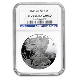 2008-W Proof Silver American Eagle PF-70 NGC (ER)