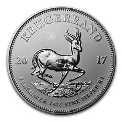 2017 South Africa 1 oz Silver Krugerrand Premium BU