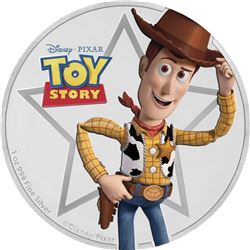 2018 Niue 1 oz Silver $2 Disney Pixar Toy Story: Sheriff Woody