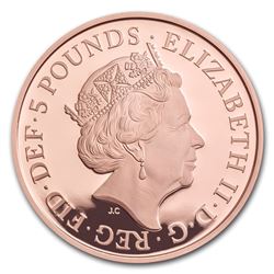 2018 Great Britain £5 Prf Gold Four Generations