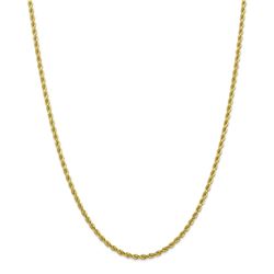 10k Yellow Gold 2.75 mm Diamond-cut Rope Chain - 28 in.