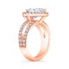 Image 4 : Natural 1.92 CTW Pear Cut Split Shank Diamond Engagement Ring 14KT Rose Gold