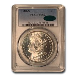 1881-S Morgan Dollar MS-67+ PCGS CAC