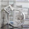 Image 3 : Natural 2.12 CTW Asscher Cut Diamond Ring 14KT White Gold