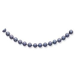 14k Gold 6-7 mm Black Saltwater Akoya Cultured Pearl Necklace