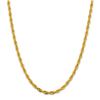 Image 1 : 10k Yellow Gold 4.75 mm Semi-Solid Rope Chain - 26 in.