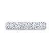 Image 4 : Natural 3.02 CTW Round Cut Diamond Eternity Band 14KT White Gold