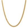 Image 2 : 14k Yellow Gold 6.75 mm Semi-Solid Miami Cuban Chain - 28 in.