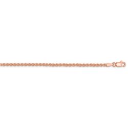 14k Rose Gold 2.00 mm Solid Polished Spiga Chain - 24 in.