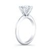 Image 3 : Natural 1.02 CTW Round Cut Diamond Knife Edge Solitaire Ring 14KT White Gold