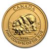 Image 1 : 2015 Canada 1/4 oz BU Gold $10 Polar Bear and Cub