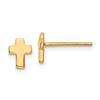 Image 1 : 14k Polished Cross Post Earrings - 33 mm