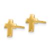 Image 2 : 14k Polished Cross Post Earrings - 33 mm