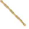 Image 1 : 14k Yellow Gold Polished Skinny Chain Link Bracelet - 7.5 in.