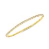 Image 1 : Natural 1.02 CTW Stackable Blissful Diamond Bangle 18KT Yellow Gold