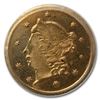 Image 2 : 1859 Liberty Round 25 Cent Gold MS-66 PCGS (PL, BG-801)