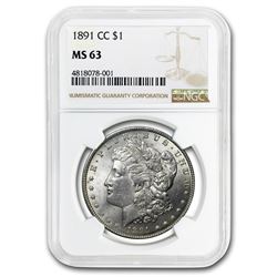 1891-CC Morgan Dollar MS-63 NGC