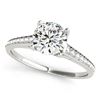 Image 1 : Natural 1.5 ctw Diamond Solitaire Ring 14k White Gold