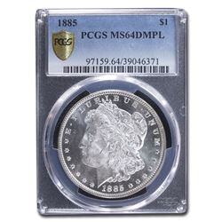 1885 Morgan Dollar MS-64 DMPL PCGS