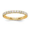 Image 3 : Natural 2.02 CTW Round Brilliant Diamond Eternity Band Wedding Ring 18KT Yellow Gold