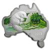 Image 2 : 2013 Australia 1 oz Silver Platypus Map Shape MS-70 NGC