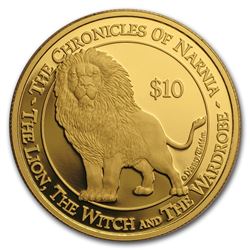 2006 New Zealand 1 oz Proof Gold $10 The Chronicles of Narnia