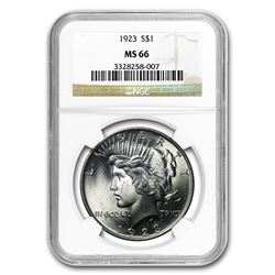1923 Peace Dollar MS-66 NGC
