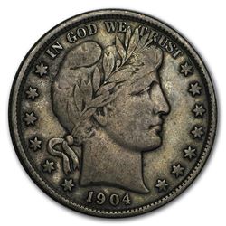 1904 Barber Half Dollar VF