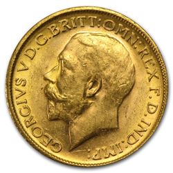 1911-1925 Great Britain Gold Sovereign George V Avg Circ