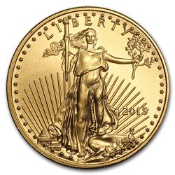 2015 1/10 oz Gold American Eagle BU (Narrow Reeds)