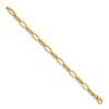 Image 2 : 14k Yellow Gold Polished Fancy Wrap Link Bracelet - 7.5 in.
