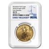 Image 1 : 2018-W 1 oz Burnished Gold Eagle MS-70 NGC (ER)